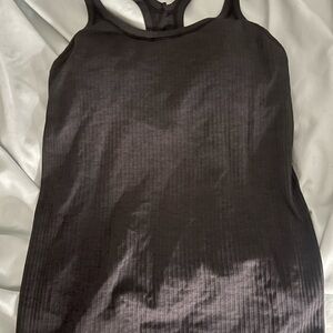 lululemon athletica Dark Gray Ribbed Tank Top